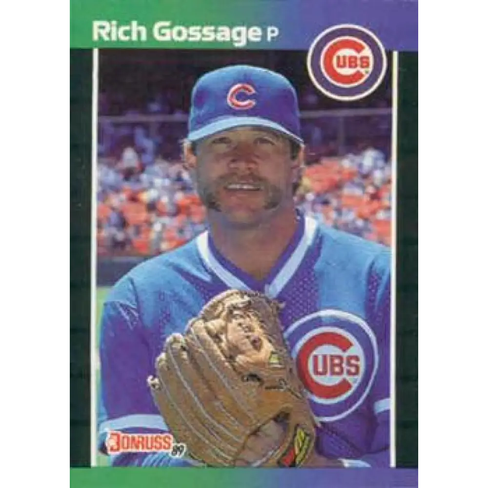 1989 Donruss #158 Rich Gossage NM-MT Chicago Cubs Baseball Card Image 1