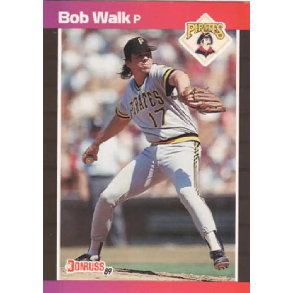 1989 Donruss #172 Bob Walk NM-MT Pittsburgh Pirates Baseball Card Image 1