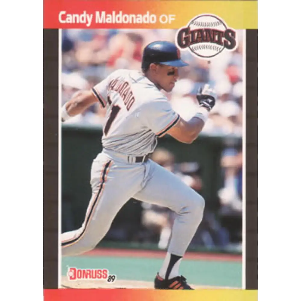 1989 Donruss #177 Candy Maldonado NM-MT San Francisco Giants Baseball Card Image 1