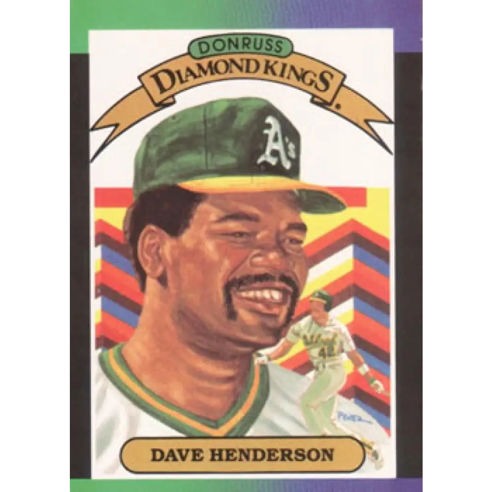 1989 Donruss #20 Dave Henderson DK NM-MT Oakland Athletics Baseball Card Image 1
