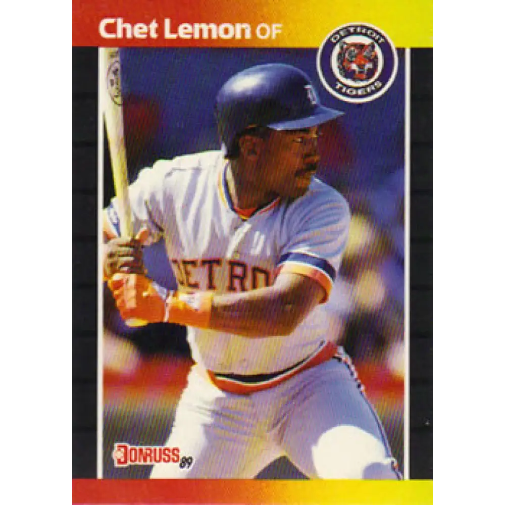 1989 Donruss #209 Chet Lemon NM-MT Detroit Tigers Baseball Card Image 1