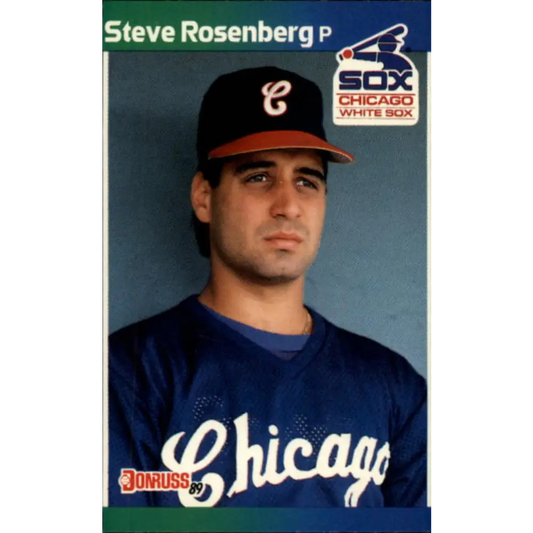 1989 Donruss #219 Steve Rosenberg NM-MT Chicago White Sox Baseball Card Image 1