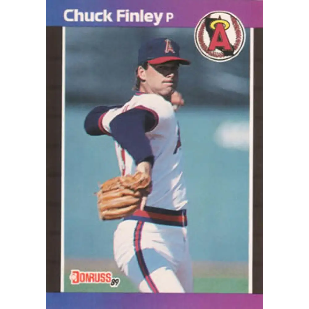 1989 Donruss #226 Chuck Finley NM-MT California Angels Baseball Card Image 1