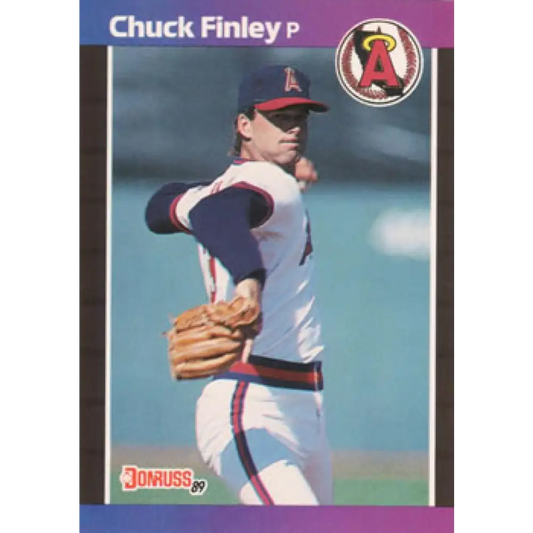 1989 Donruss #226 Chuck Finley NM-MT California Angels Baseball Card Image 1