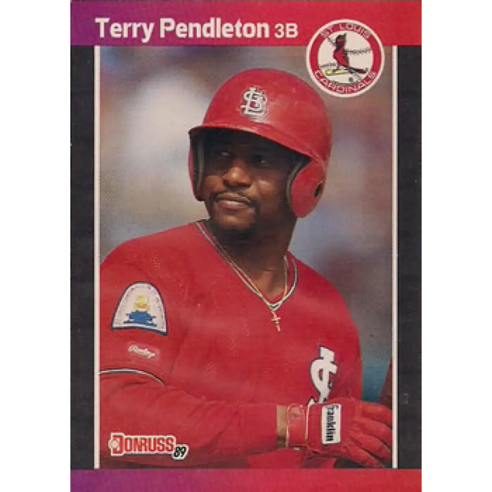 1989 Donruss #230 Terry Pendleton NM-MT St. Louis Cardinals Baseball Card Image 1