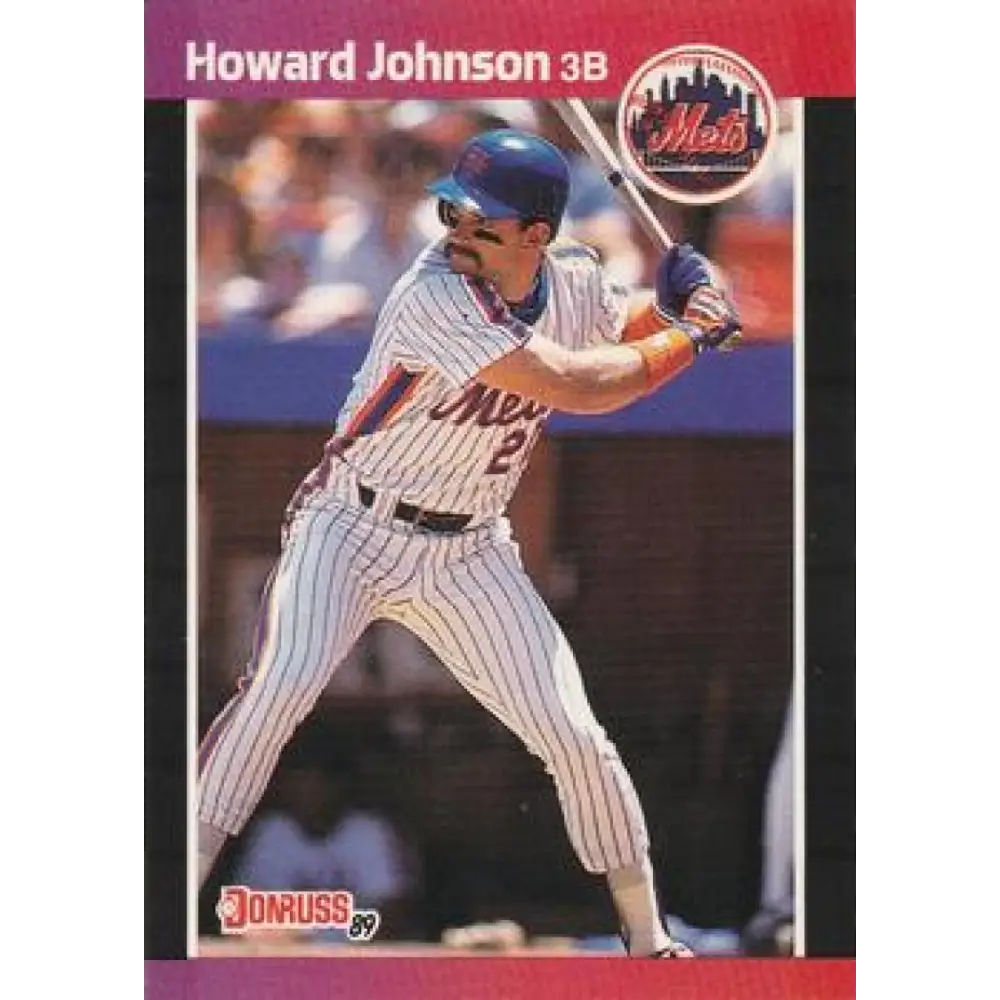 1989 Donruss #235 Howard Johnson NM-MT New York Mets Baseball Card Image 1