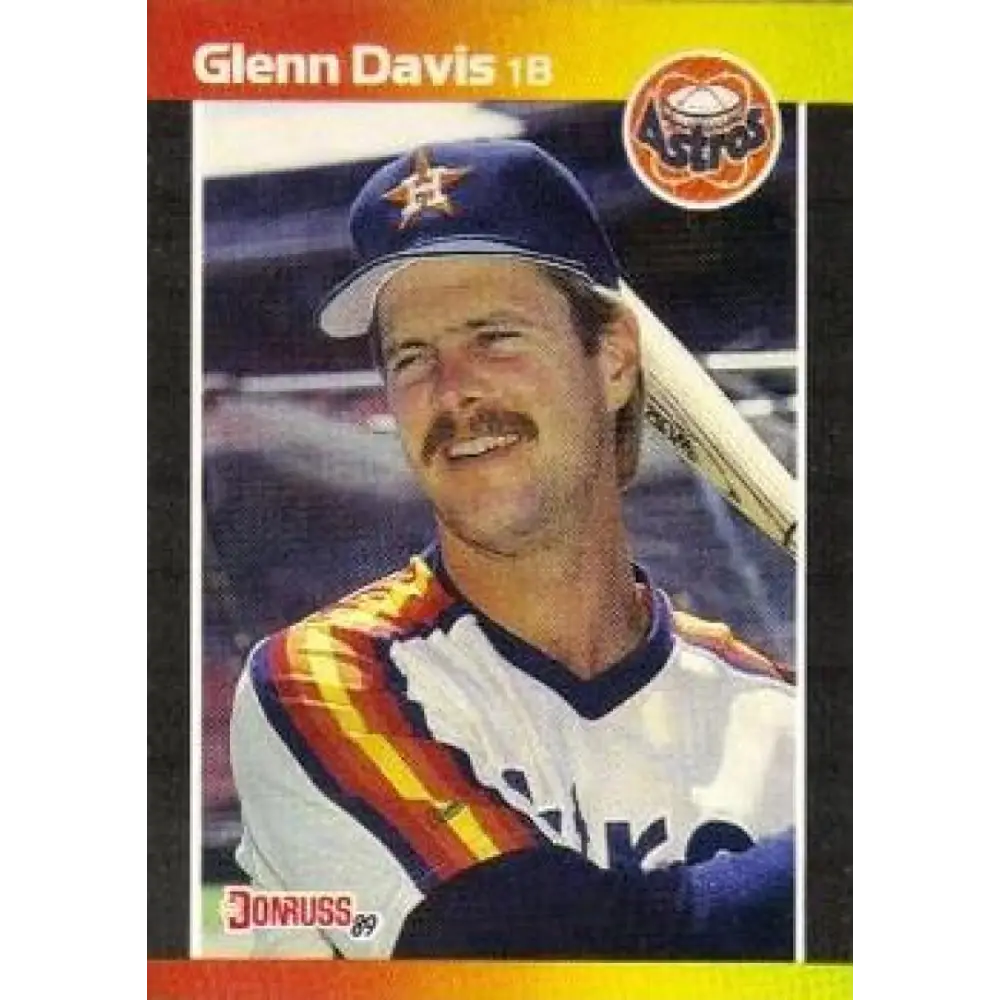 1989 Donruss #236 Glenn Davis NM-MT Houston Astros Baseball Card Image 1