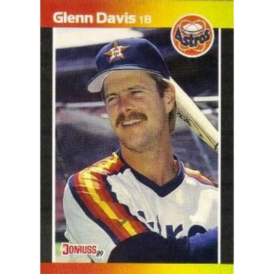 1989 Donruss #236 Glenn Davis NM-MT Houston Astros Baseball Card Image 1