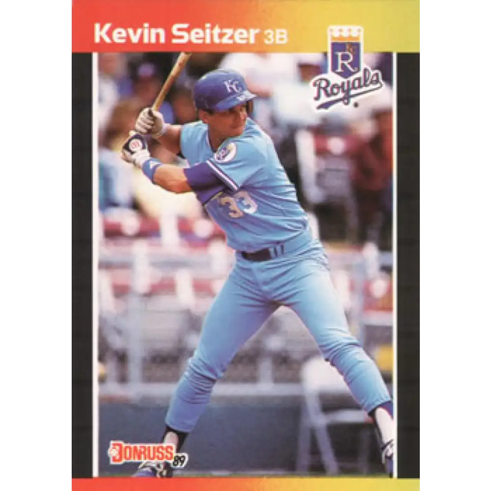 1989 Donruss #238 Kevin Seitzer NM-MT Kansas City Royals Baseball Card Image 1
