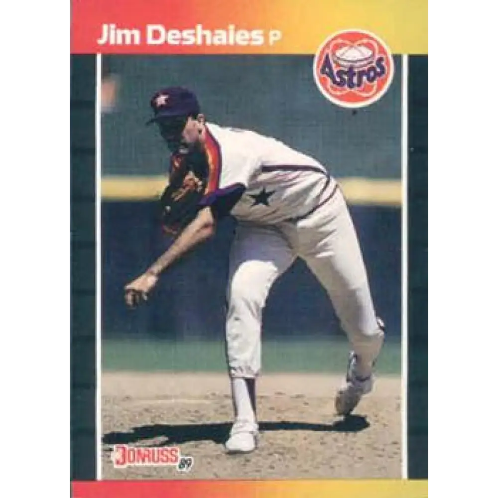 1989 Donruss #241 Jim Deshaies NM-MT Houston Astros Baseball Card Image 1
