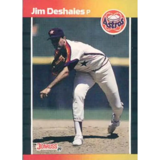 1989 Donruss #241 Jim Deshaies NM-MT Houston Astros Baseball Card Image 1