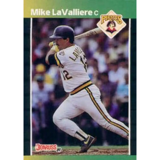 1989 Donruss #244 Mike LaValliere NM-MT Pittsburgh Pirates Baseball Card Image 1