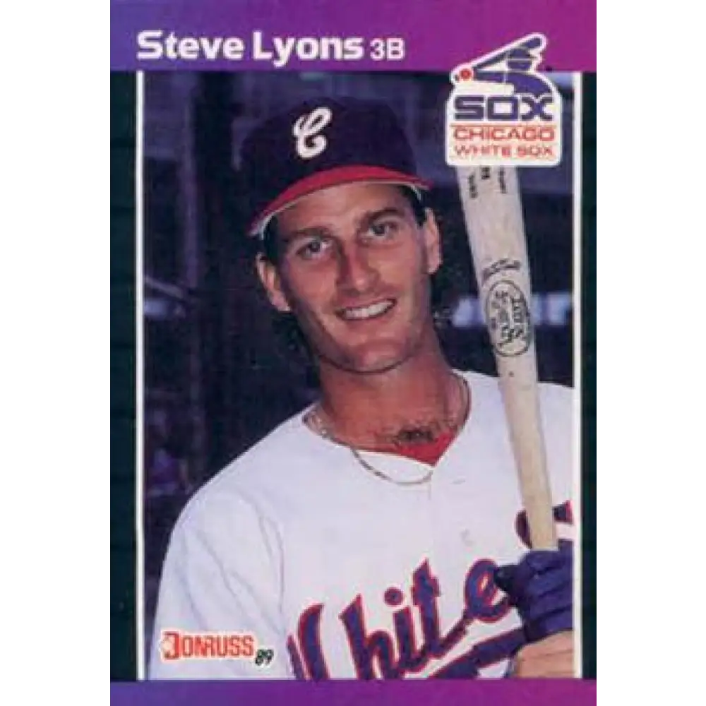 1989 Donruss #253 Steve Lyons NM-MT Chicago White Sox Baseball Card Image 1