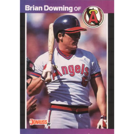 1989 Donruss #254 Brian Downing NM-MT California Angels Baseball Card Image 1