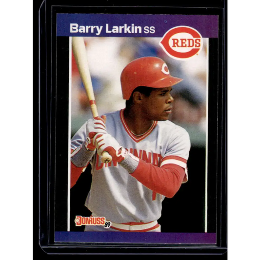 1989 Donruss #257 Barry Larkin Cincinnati Reds NM-MT Baseball Card Image 1