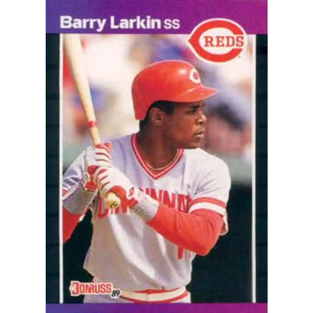 1989 Donruss #257 Barry Larkin EX Excellent Cincinnati Reds Baseball Card Image 1