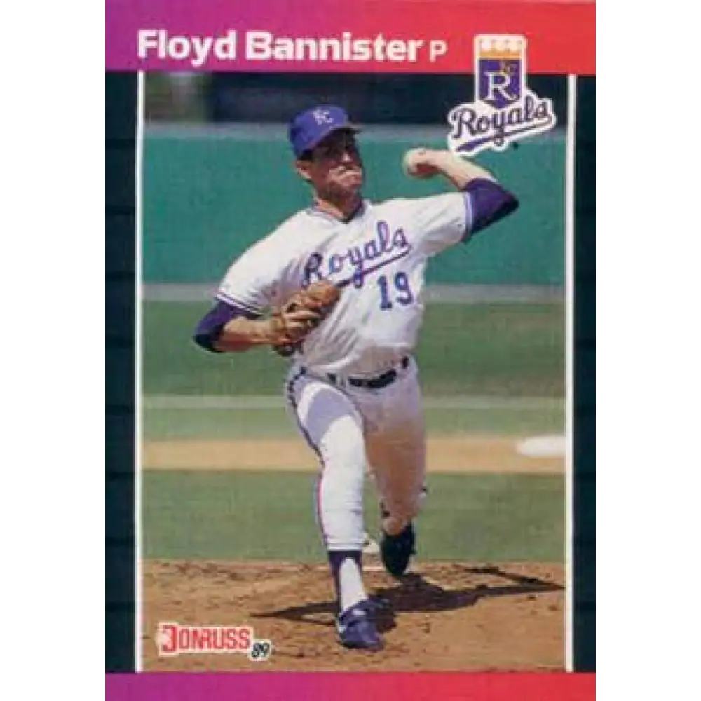 1989 Donruss #262 Floyd Bannister NM-MT Kansas City Royals Baseball Card Image 1