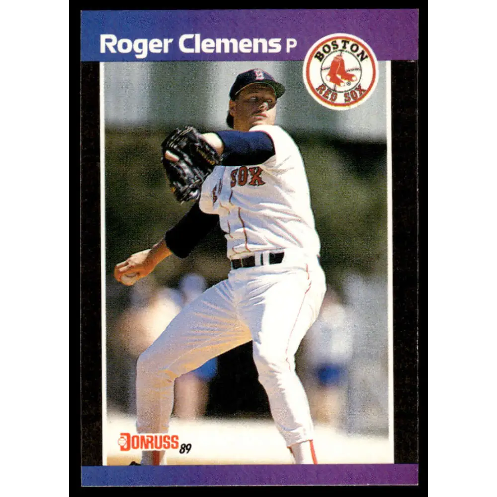 1989 Donruss #280 Roger Clemens EX/NM Boston Red Sox Baseball Card Image 1