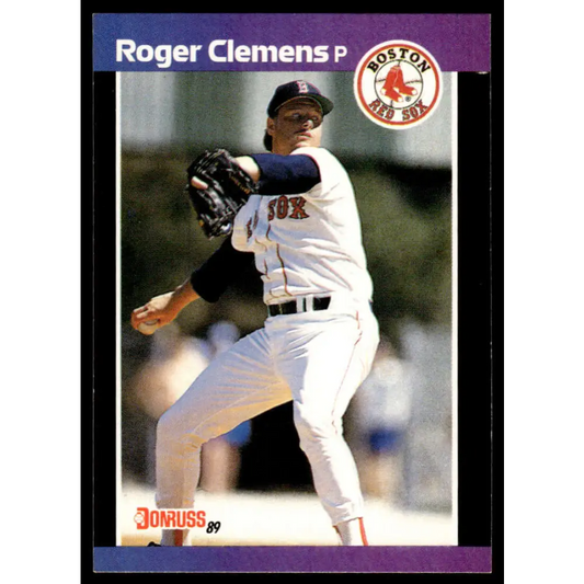 1989 Donruss #280 Roger Clemens EX/NM Boston Red Sox Baseball Card Image 1