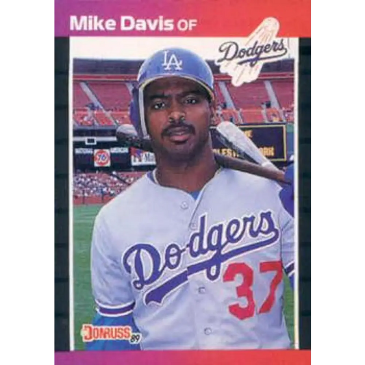 1989 Donruss #316 Mike Davis NM-MT Los Angeles Dodgers Baseball Card Image 1