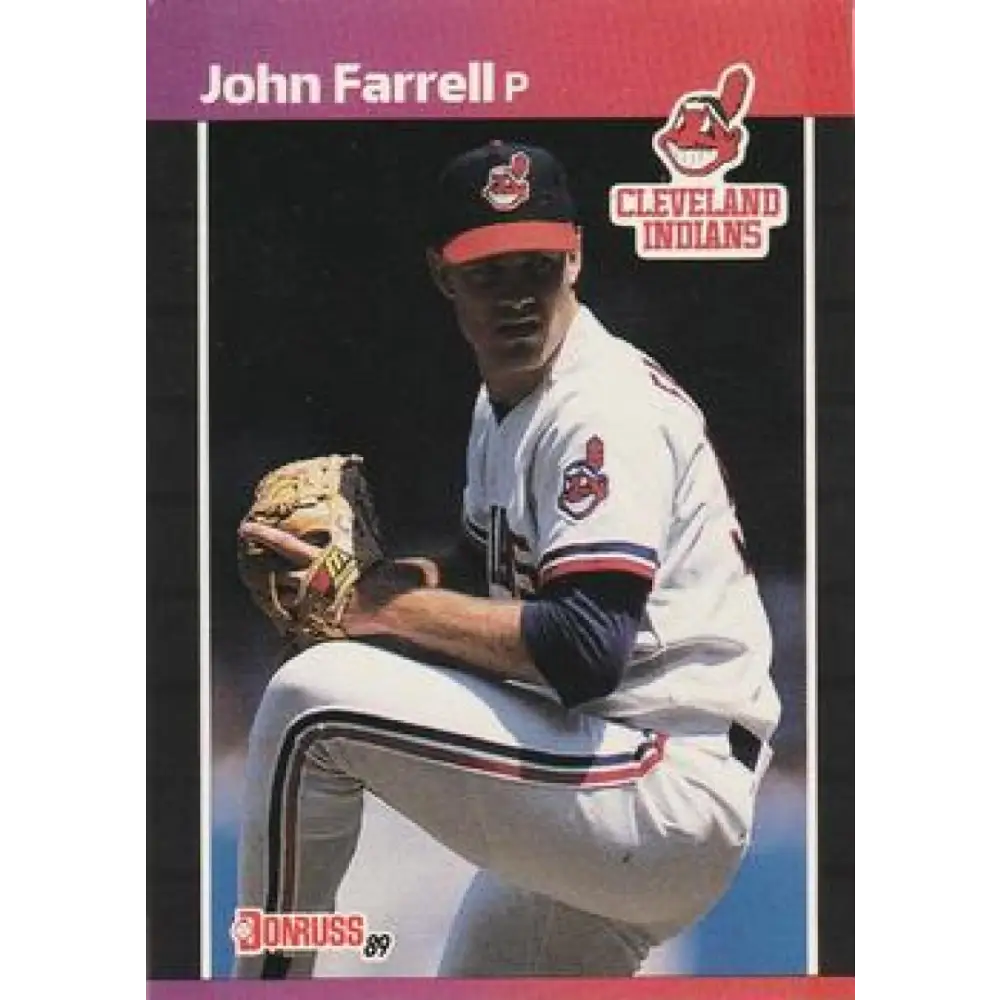 1989 Donruss #320 John Farrell NM-MT Cleveland Indians Baseball Card Image 1