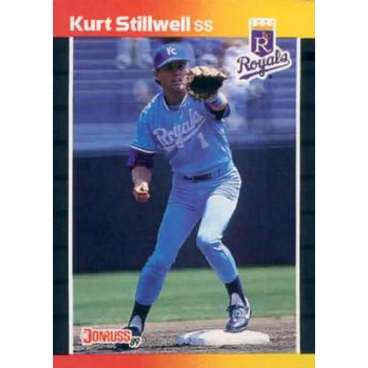 1989 Donruss #322 Kurt Stillwell NM-MT Kansas City Royals Baseball Card Image 1