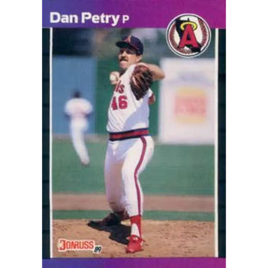 1989 Donruss #344 Dan Petry NM-MT California Angels Baseball Card Image 1