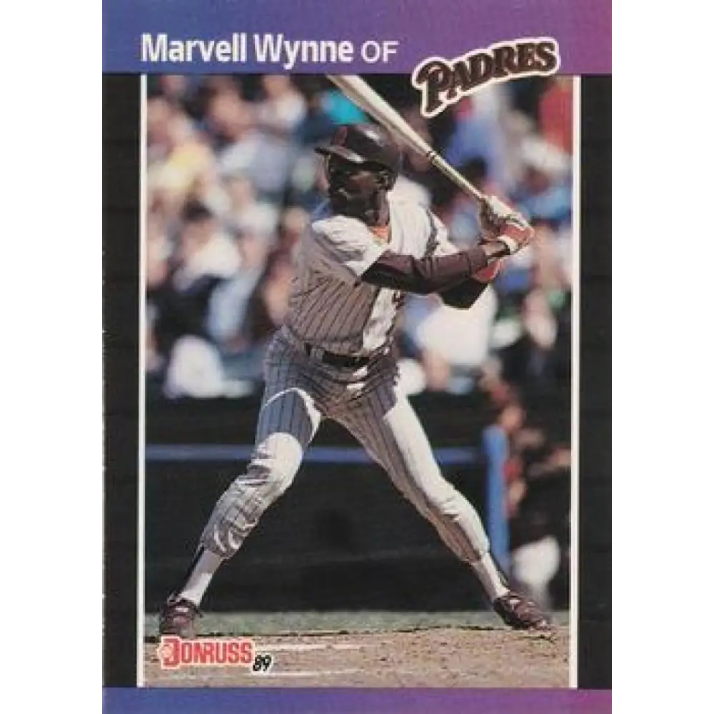 1989 Donruss #347 Marvell Wynne NM-MT San Diego Padres Baseball Card Image 1