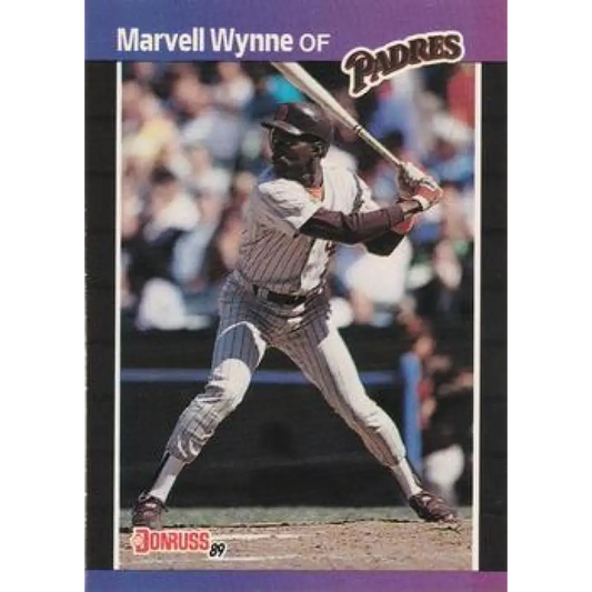 1989 Donruss #347 Marvell Wynne NM-MT San Diego Padres Baseball Card Image 1