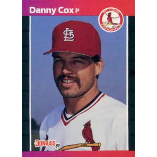 1989 Donruss #348 Danny Cox NM-MT St. Louis Cardinals Baseball Card Image 1