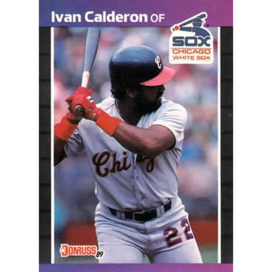 1989 Donruss #371 Ivan Calderon NM-MT Chicago White Sox Baseball Card Image 1