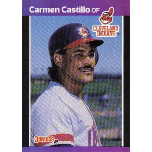 1989 Donruss #374 Carmen Castillo NM-MT Cleveland Indians Baseball Card Image 1