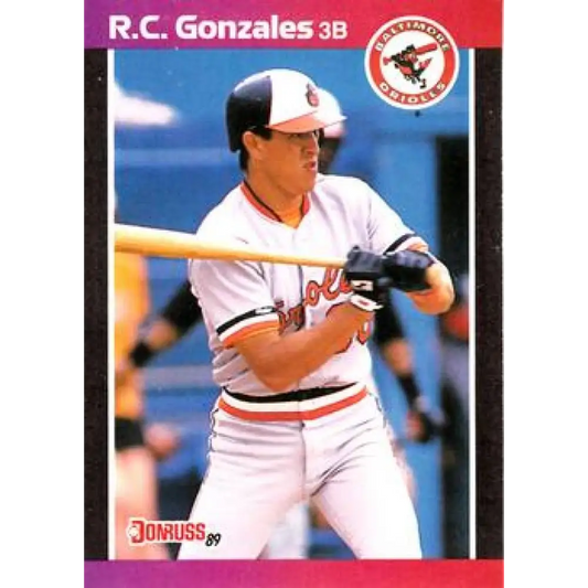 1989 Donruss #377 Rene Gonzales NM-MT Baltimore Orioles Baseball Card Image 1