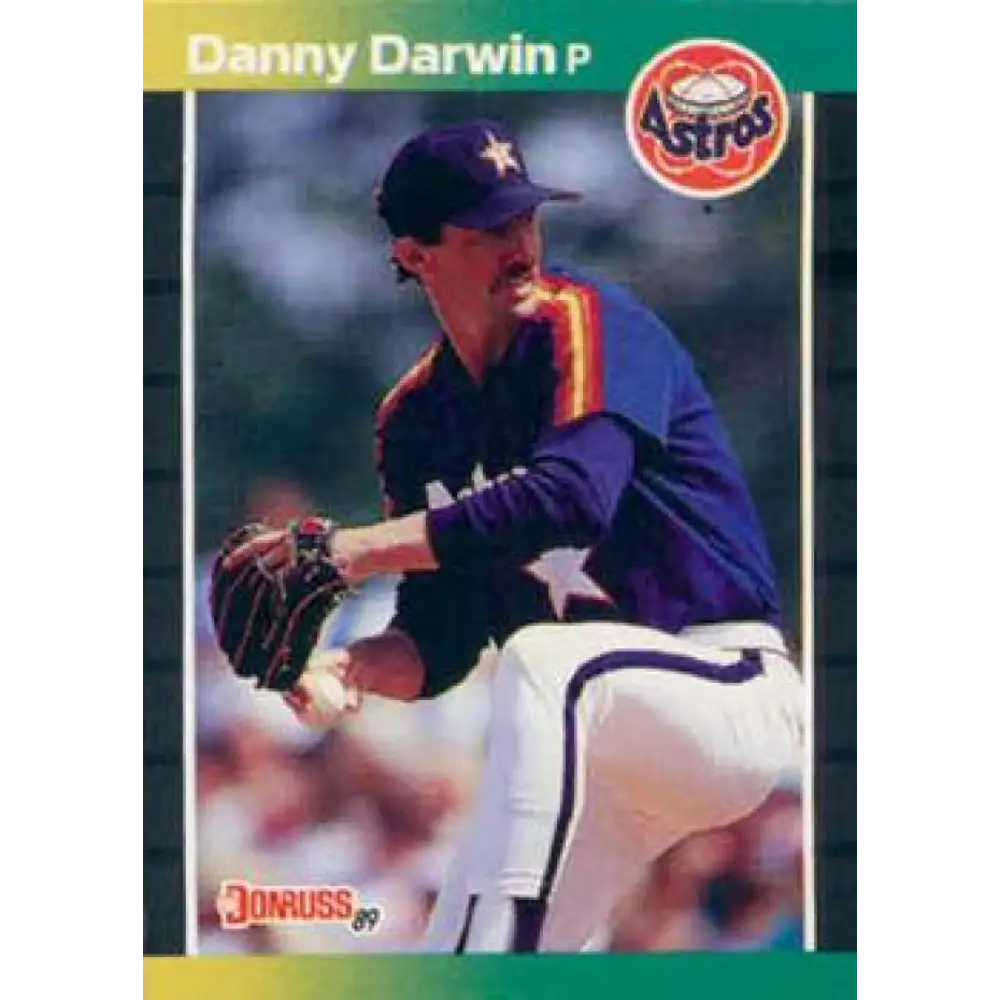1989 Donruss #390 Danny Darwin NM-MT Houston Astros Baseball Card Image 1