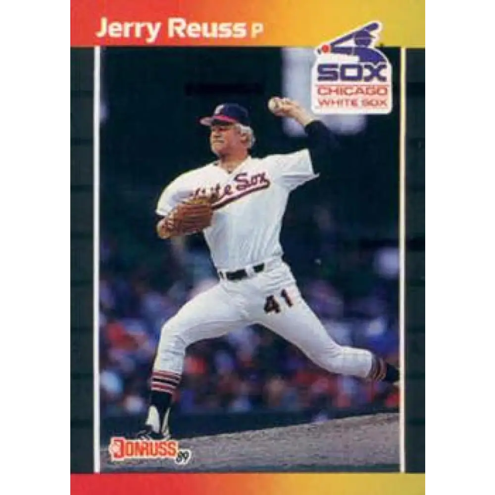 1989 Donruss #413 Jerry Reuss NM-MT Chicago White Sox Baseball Card Image 1
