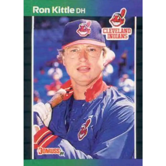1989 Donruss #428 Ron Kittle NM-MT Cleveland Indians Baseball Card Image 1