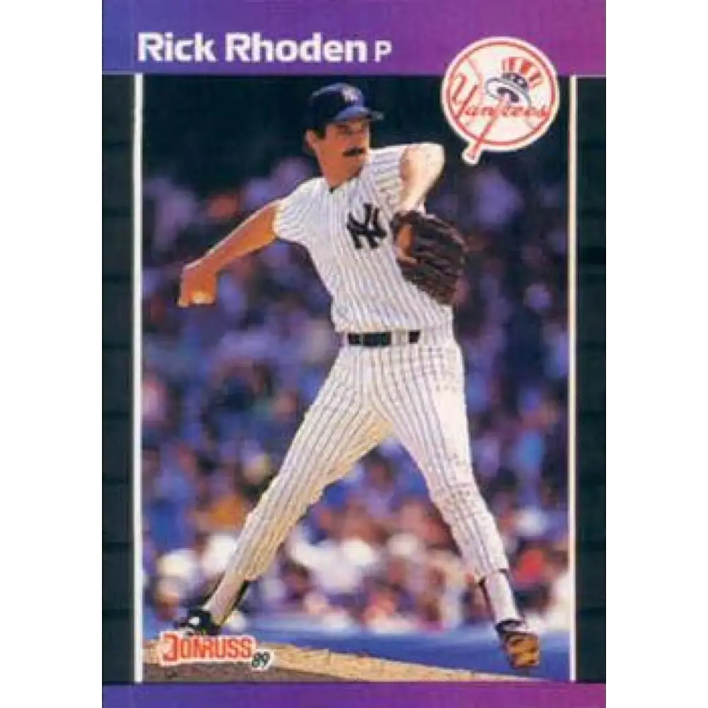 1989 Donruss #429 Rick Rhoden NM-MT New York Yankees Baseball Card Image 1