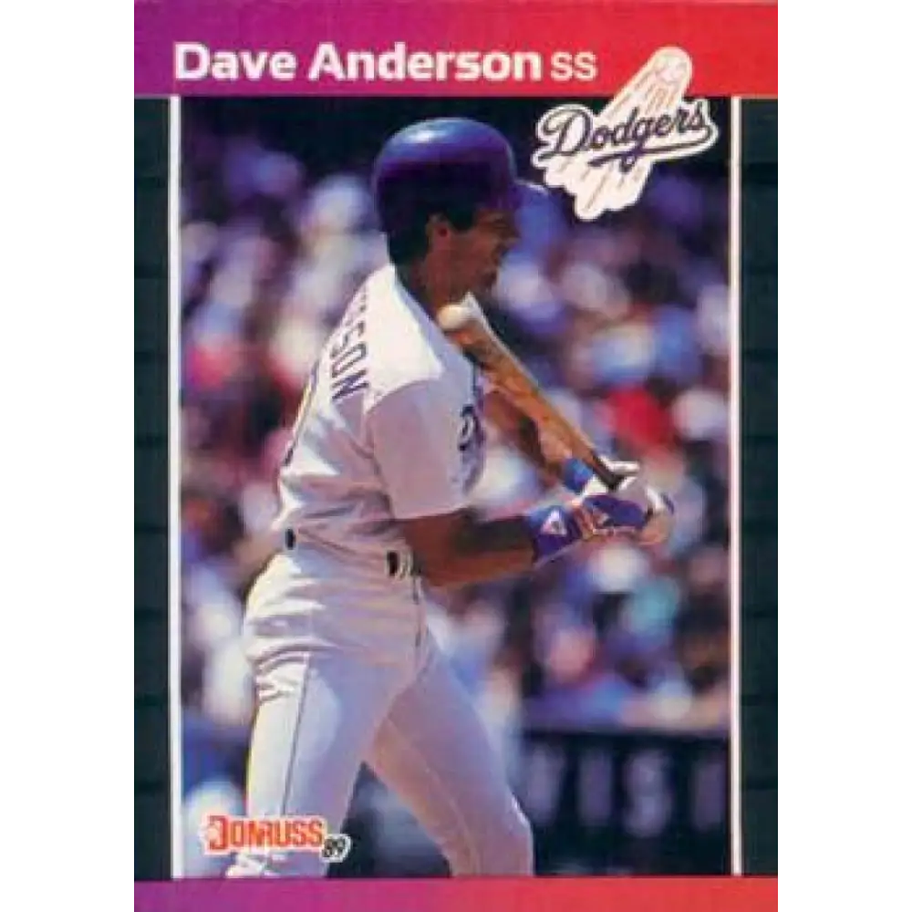1989 Donruss #434 Dave Anderson NM-MT Los Angeles Dodgers Baseball Card Image 1