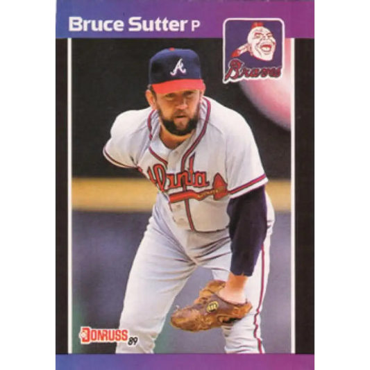 1989 Donruss #458 Bruce Sutter NM-MT Atlanta Braves Baseball Card Image 1