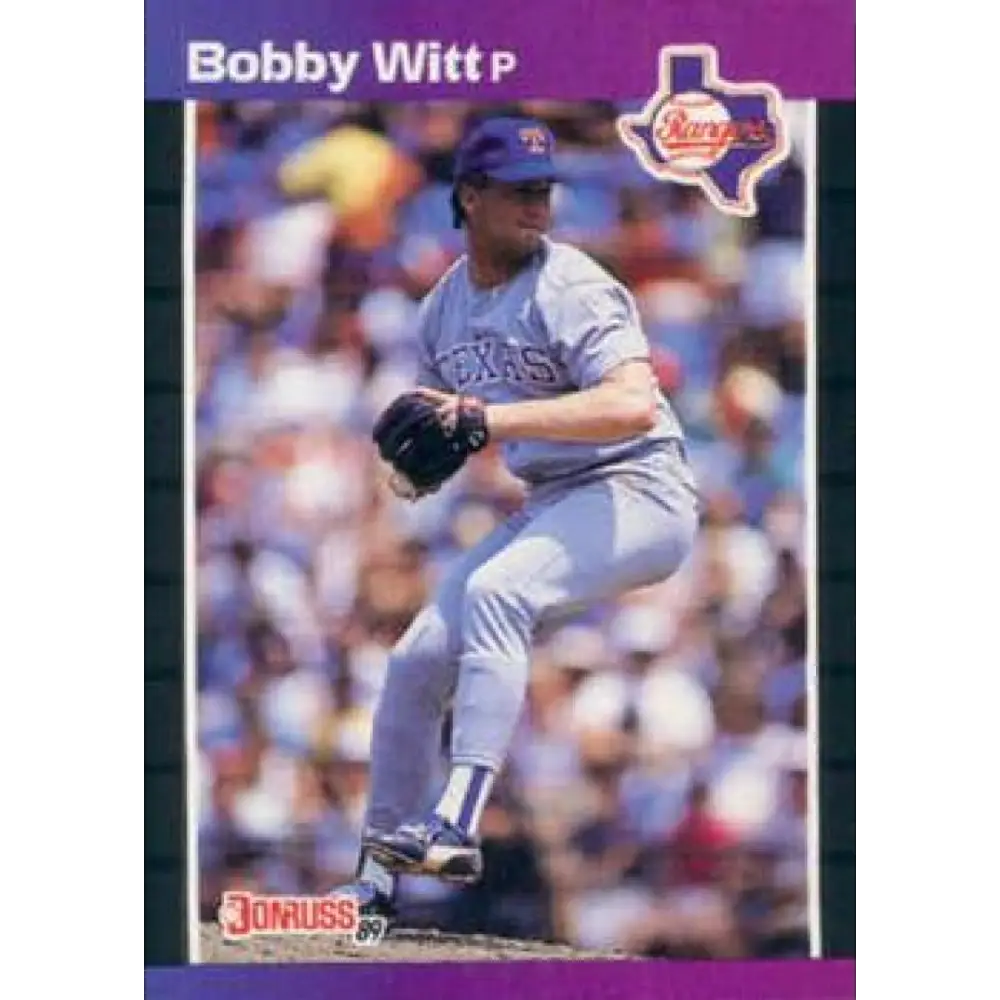 1989 Donruss #461 Bobby Witt NM-MT Texas Rangers Baseball Card Image 1