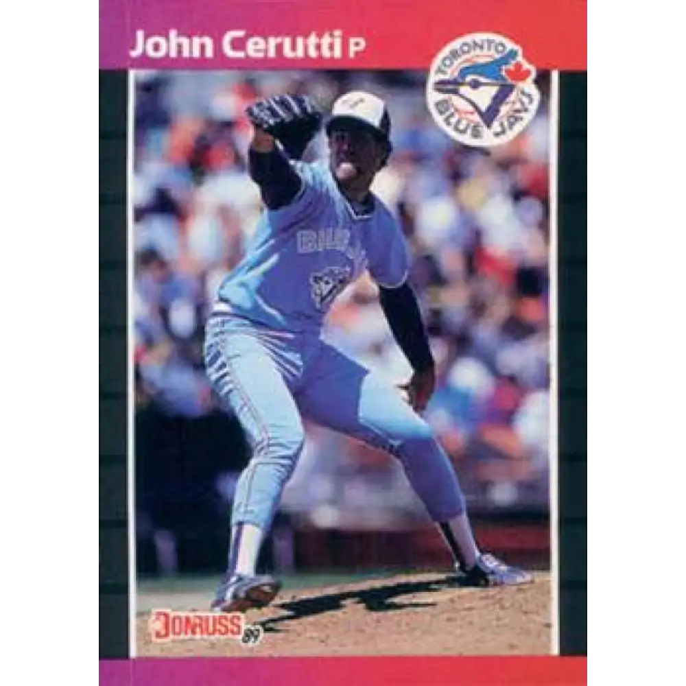 1989 Donruss #467 John Cerutti NM-MT Toronto Blue Jays Baseball Card Image 1