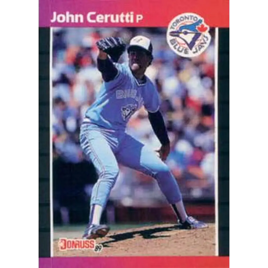 1989 Donruss #467 John Cerutti NM-MT Toronto Blue Jays Baseball Card Image 1