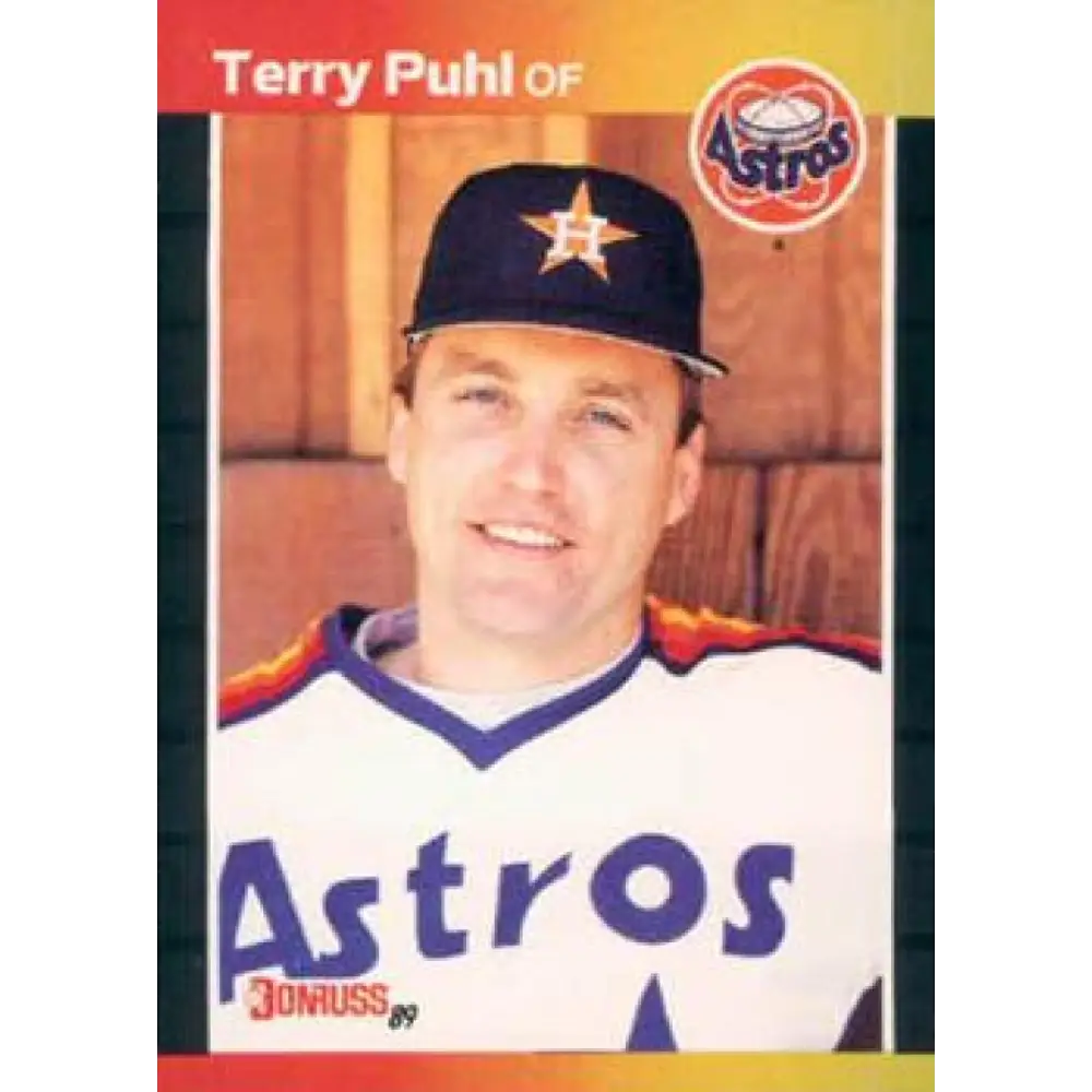 1989 Donruss #472 Terry Puhl NM-MT Houston Astros Baseball Card Image 1