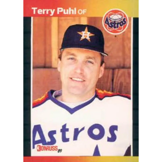 1989 Donruss #472 Terry Puhl NM-MT Houston Astros Baseball Card Image 1