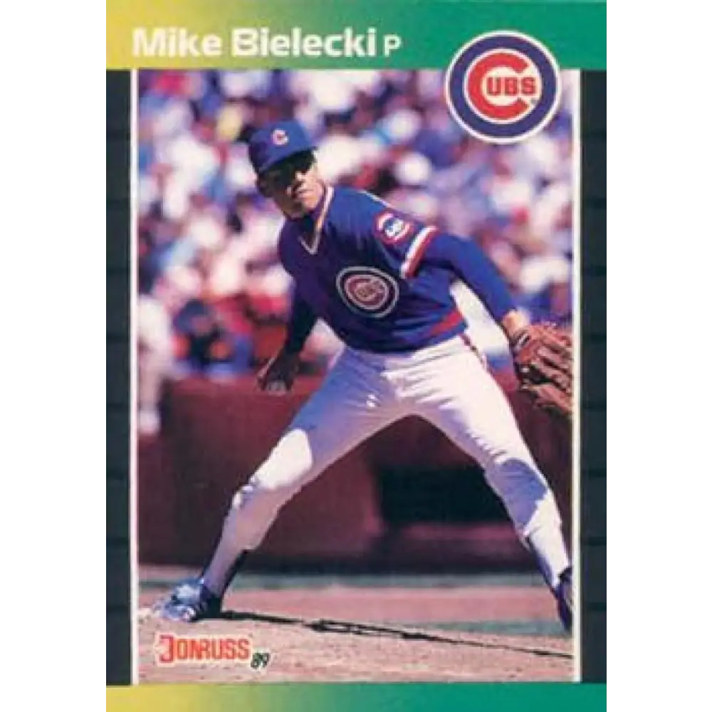 1989 Donruss #512 Mike Bielecki NM-MT Chicago Cubs Baseball Card Image 1