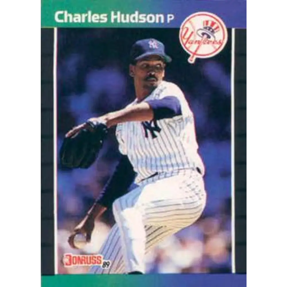 1989 Donruss #514 Charles Hudson NM-MT New York Yankees Baseball Card Image 1