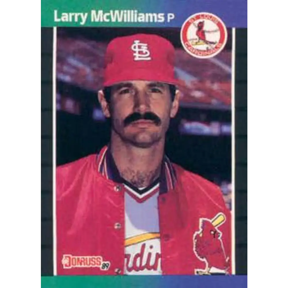 1989 Donruss #516 Larry McWilliams UER NM-MT St. Louis Cardinals Baseball Card Image 1