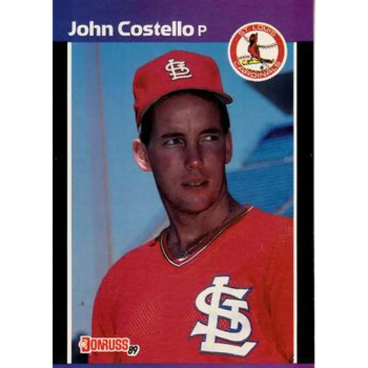 1989 Donruss #518 John Costello NM-MT St. Louis Cardinals Baseball Card Image 1
