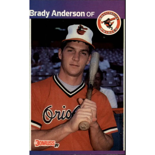 1989 Donruss #519 Brady Anderson NM-MT RC Rookie Baltimore Orioles Baseball Card Image 1