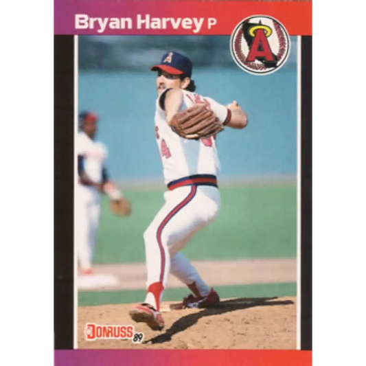 1989 Donruss #525 Bryan Harvey DP NM-MT RC Rookie California Angels Baseball Card Image 1